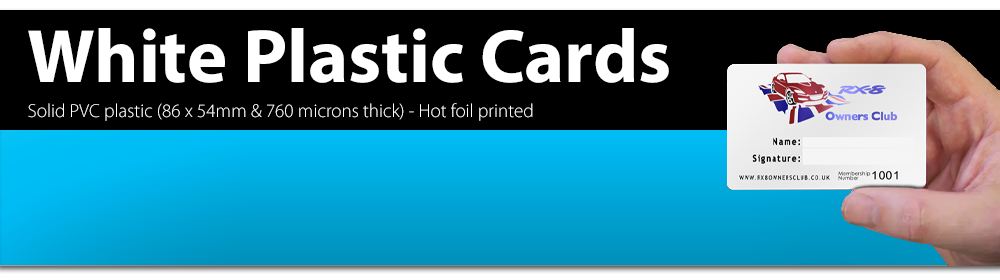 white plastic card artwork guide