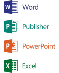 Send your Word, Publisher, Powerpoint or Excel document