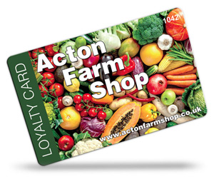 Acton Farm Shop Loyalty Cards