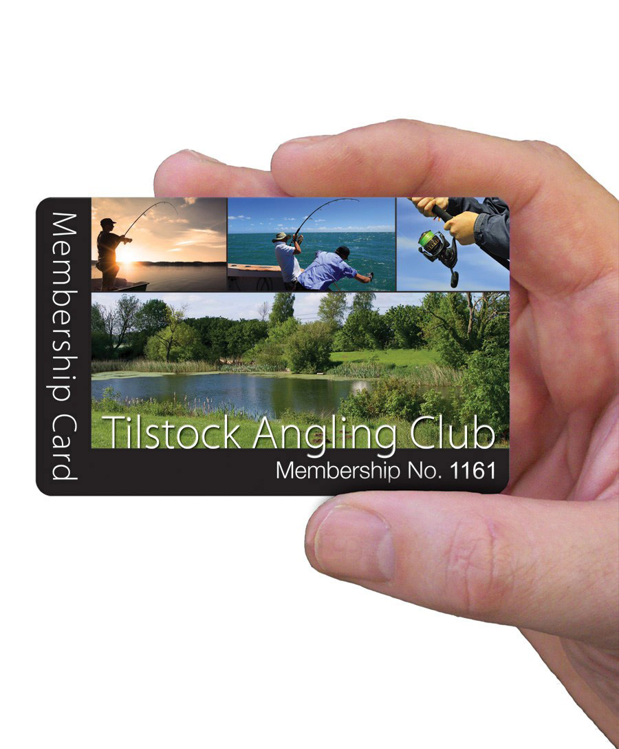 membership cards for Angling Club