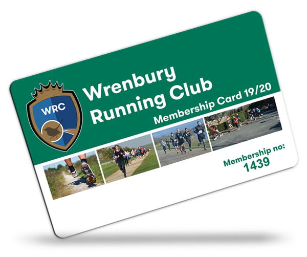 running club membership card examples