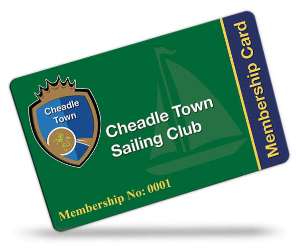 Cheadle Town Sailing Club Membership Cards