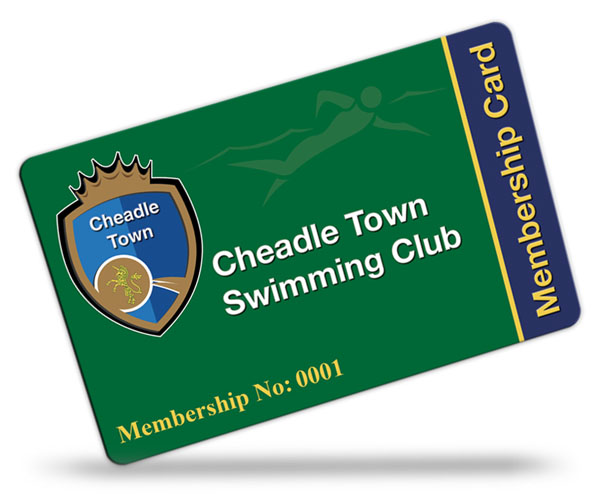 Cheadle Town Swimming Club Membership Cards
