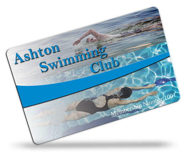 swimming club membership card examples