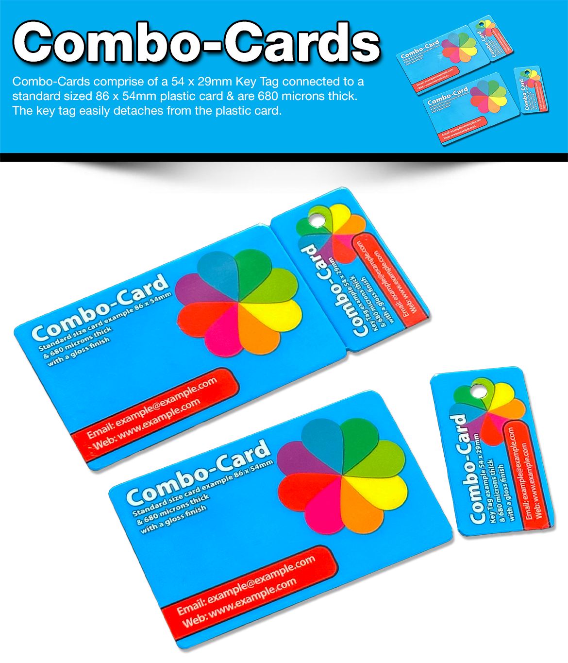 Combo-Cards printed