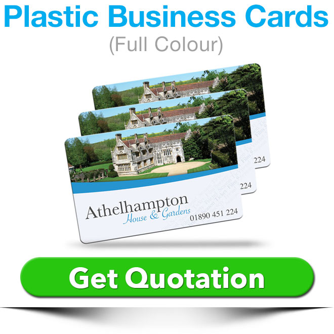 plastic business cards quote
