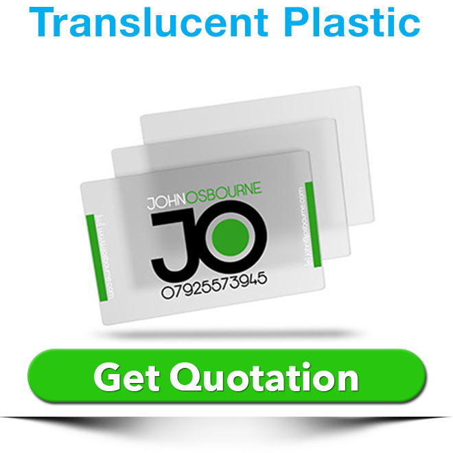 translucent plastic cards quote