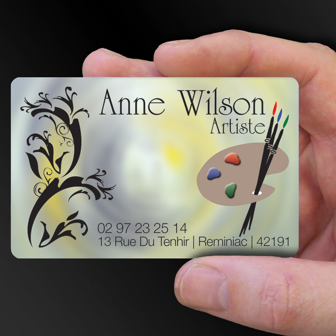 Plastic Cards for Ann Wilson Artist is design of the week
