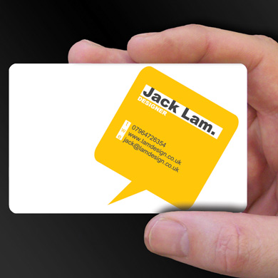 plastic cards for Jack Lam, a designer from Newcastle is design of the week