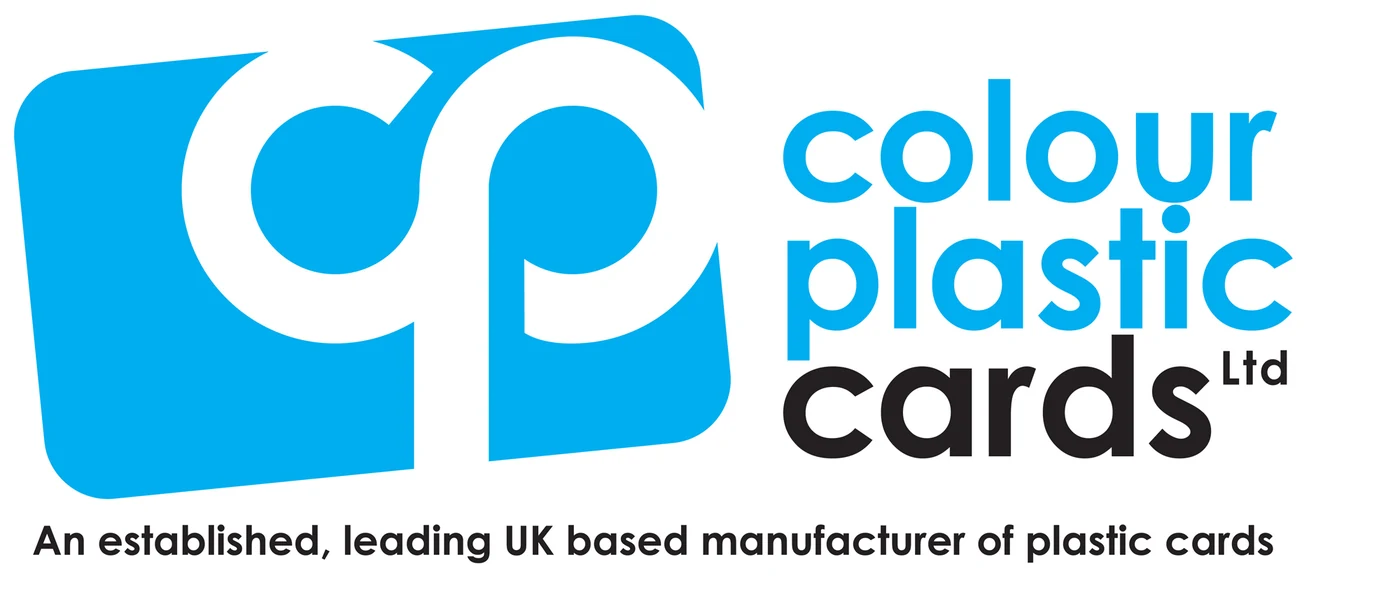 A high resolution version of the Colour Plastic Cards logo, crisp and clean at full size