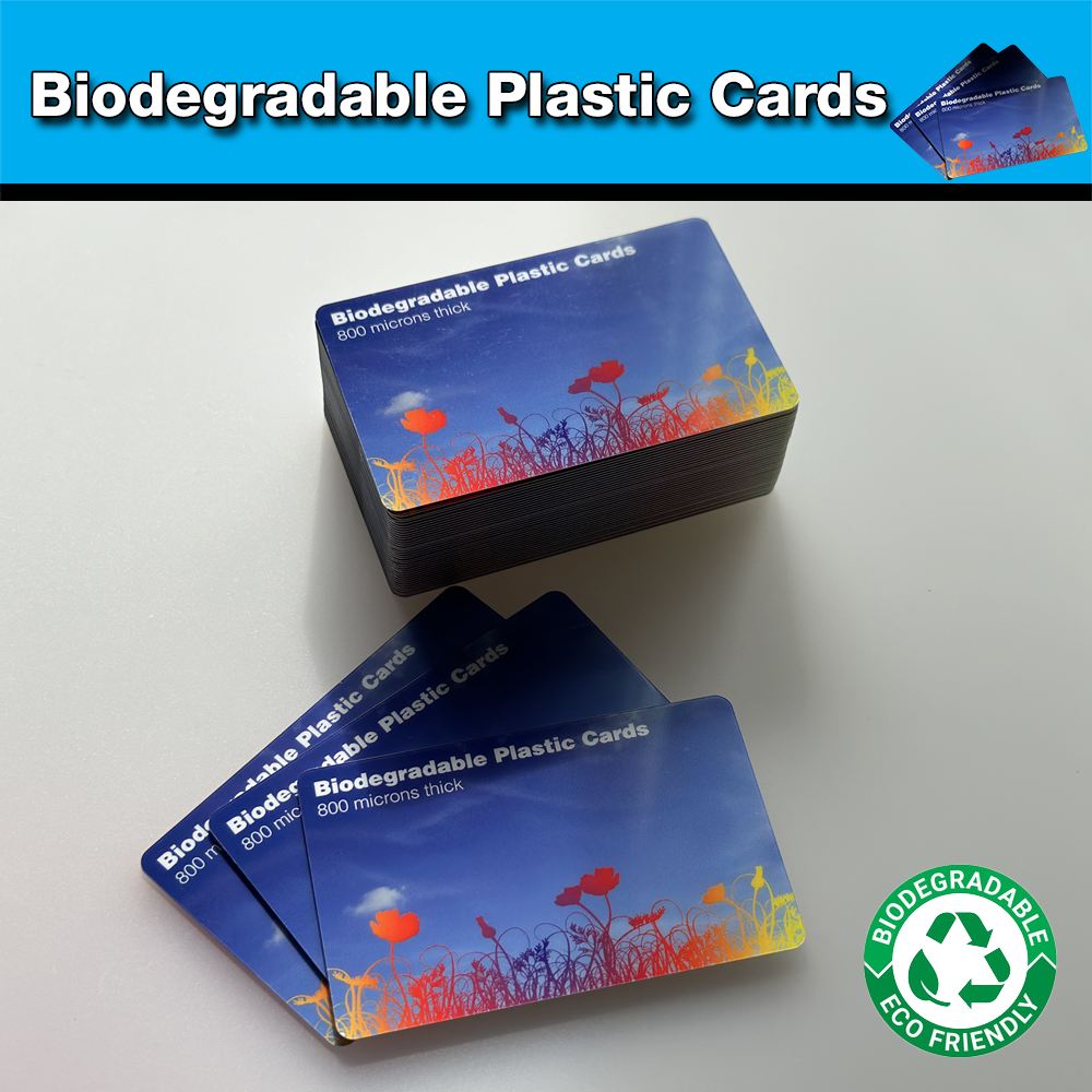 Biodegradable Plastic Cards printed