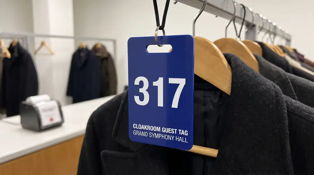 cloakroom tag example