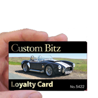a realistic proof for your loyalty cards is emailed to you