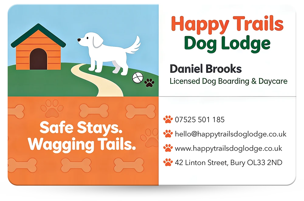 plastic business card example