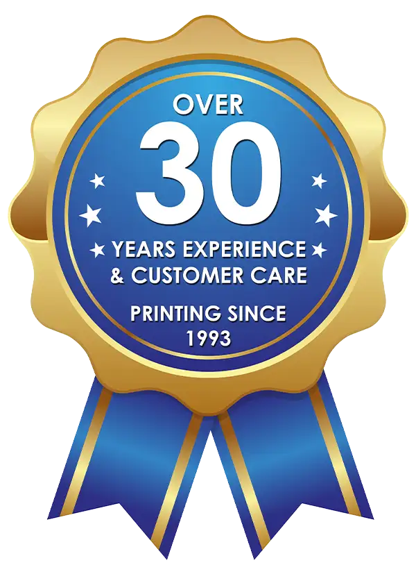 over 30 years experience and customer care logo