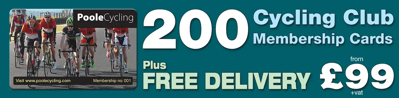 special offer on membership card printing for cycling clubs