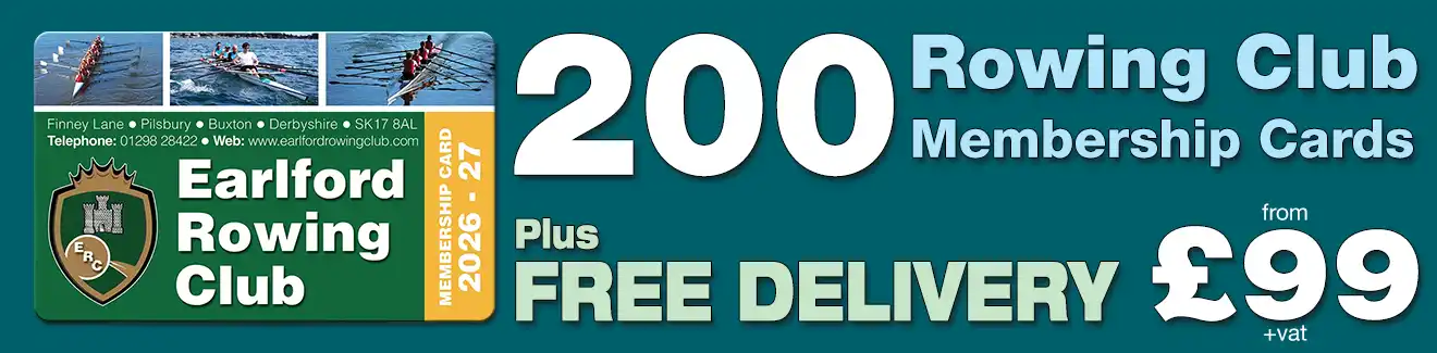 special offer on membership card printing for rowing clubs