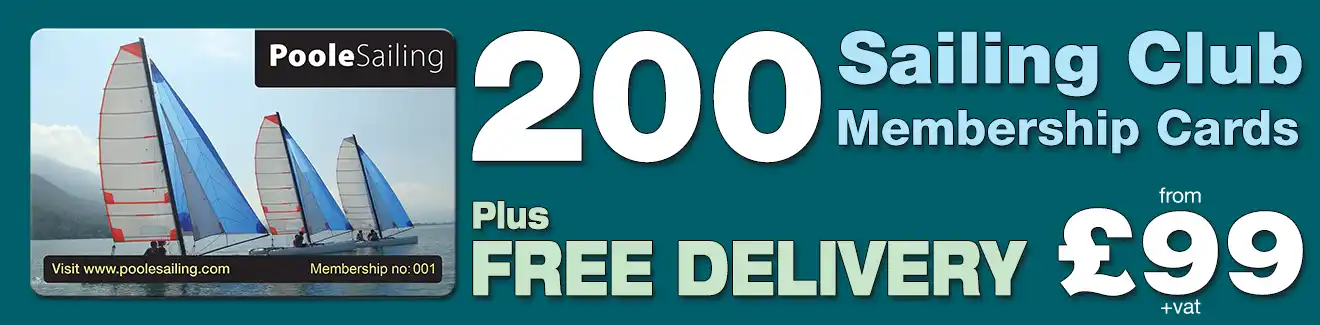 special offer on membership card printing for sailing clubs