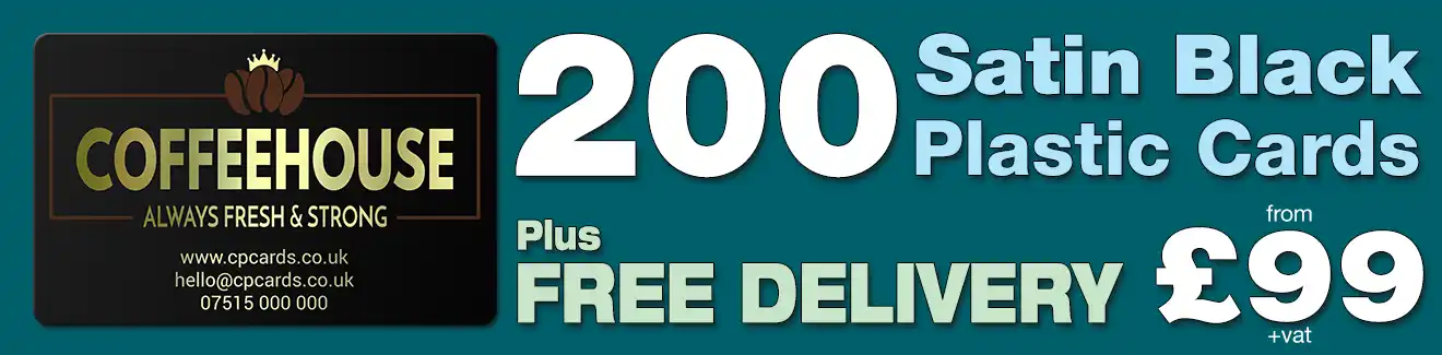 satin black plastic cards special offer