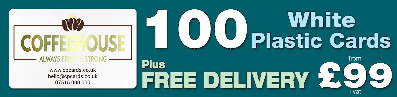 special offer on white plastic card printing