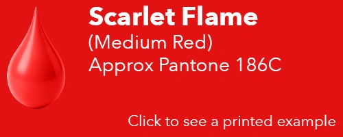 Medium red - Approx Pantone: 186C