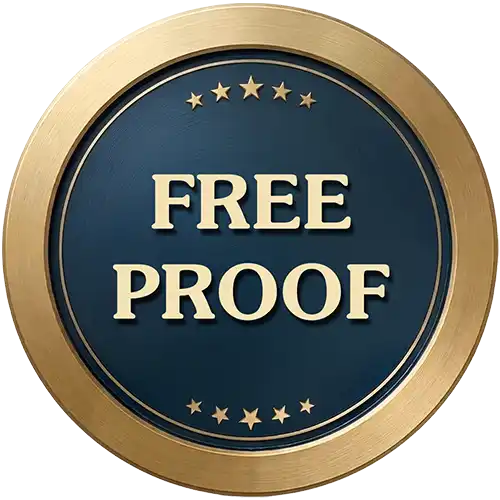 free photorealistic proof on every order