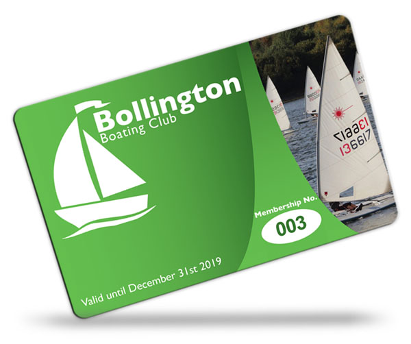 boating club membership card examples