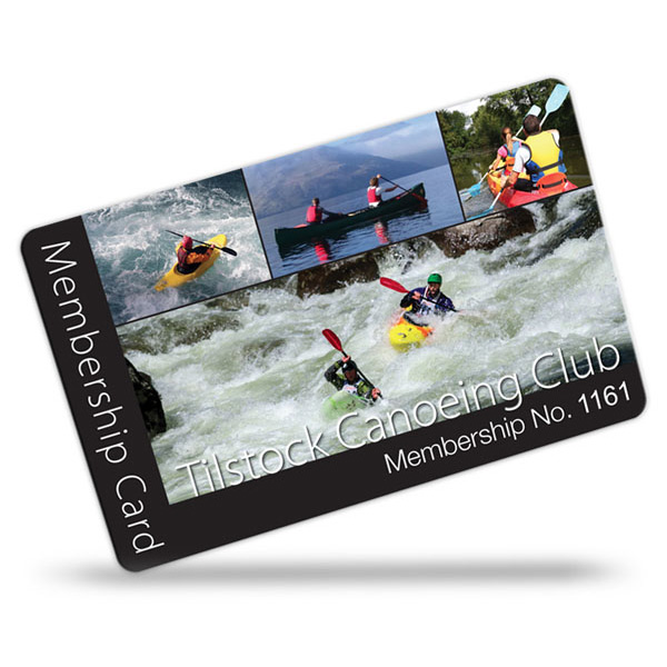 membership cards for Canoeing Club