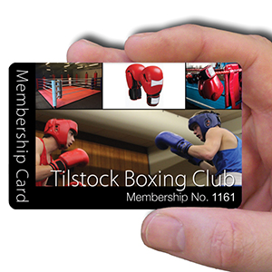 membership cards for Boxing Club