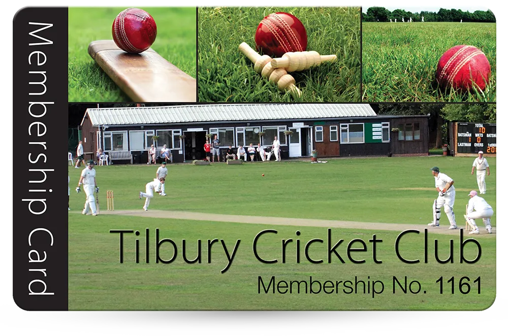 sports club membership card examples