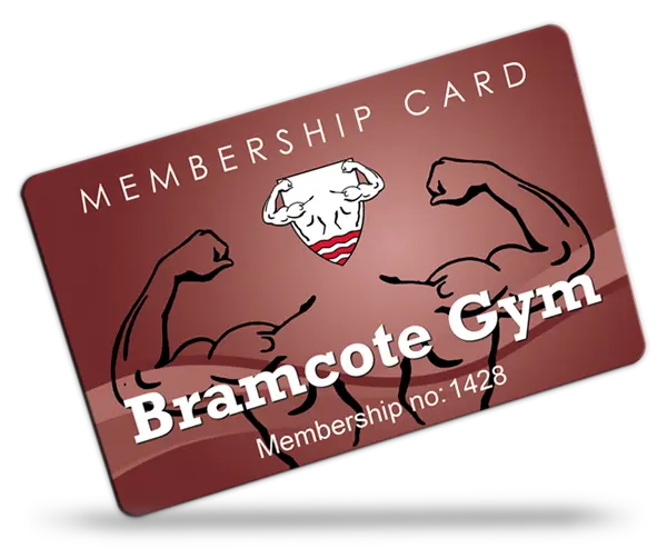 gym club and leisure club membership card examples
