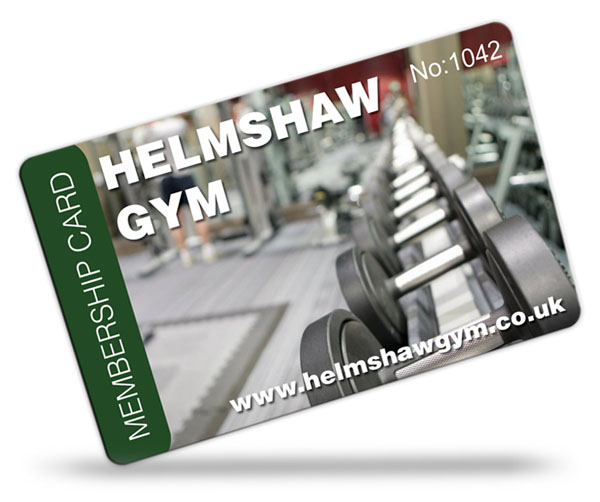 gym club and leisure club membership card examples