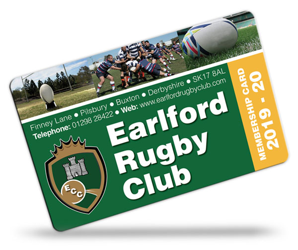 rugby club membership card examples