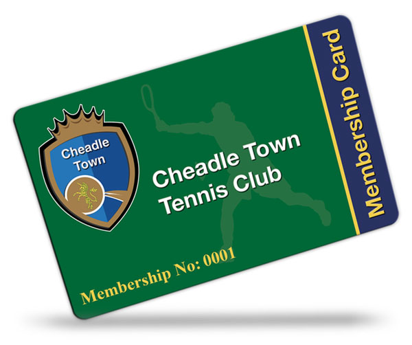 Cheadle Town Tennis Club Membership Cards