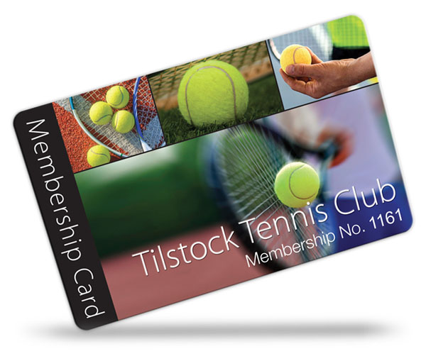 membership cards for tennis Club