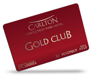 Carlton Club membership card