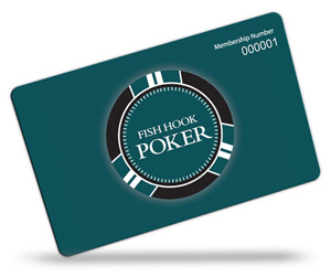 Fish Hook Poker membership card