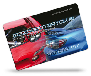 Mazda Rotary Club membership card