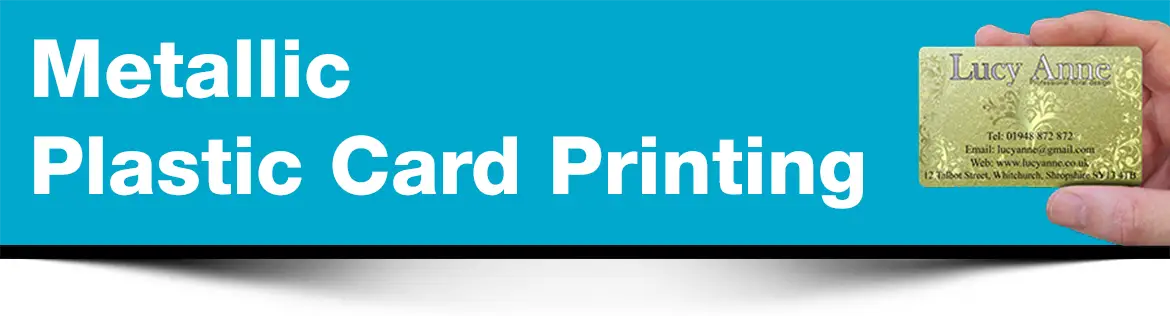 metallic plastic business cards