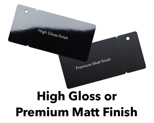 gloss or matt finish