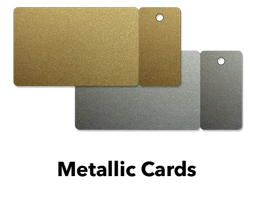 metallic base card