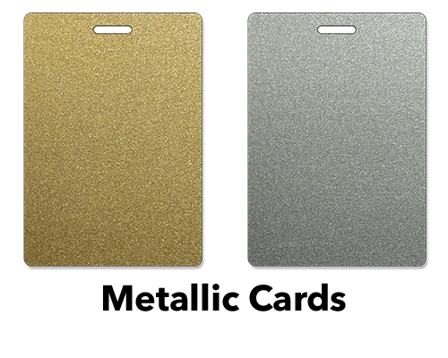 metallic base card
