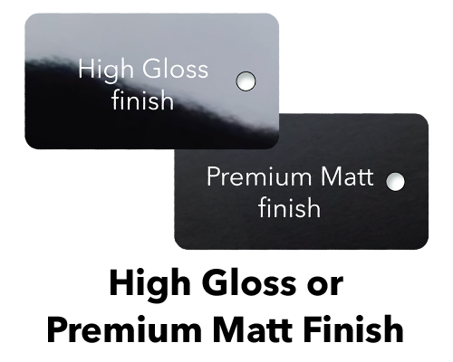 gloss or matt finish