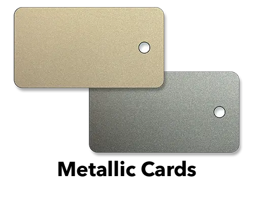 metallic base card