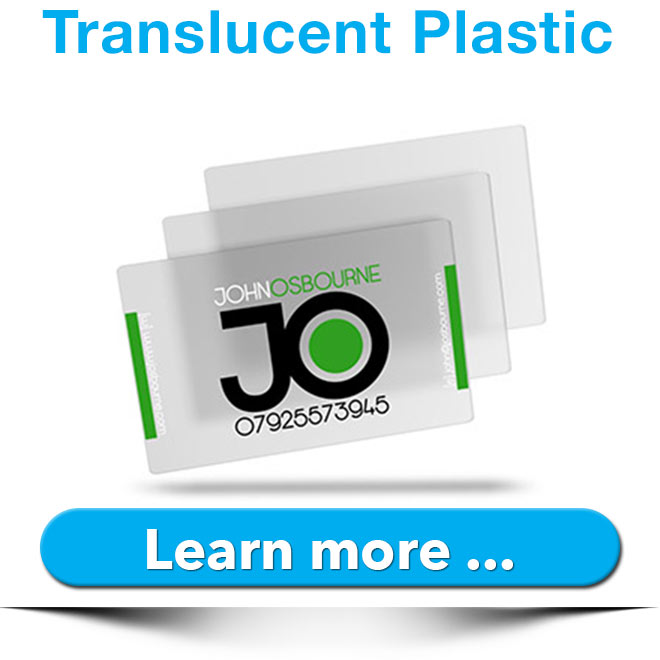 translucent plastic cards
