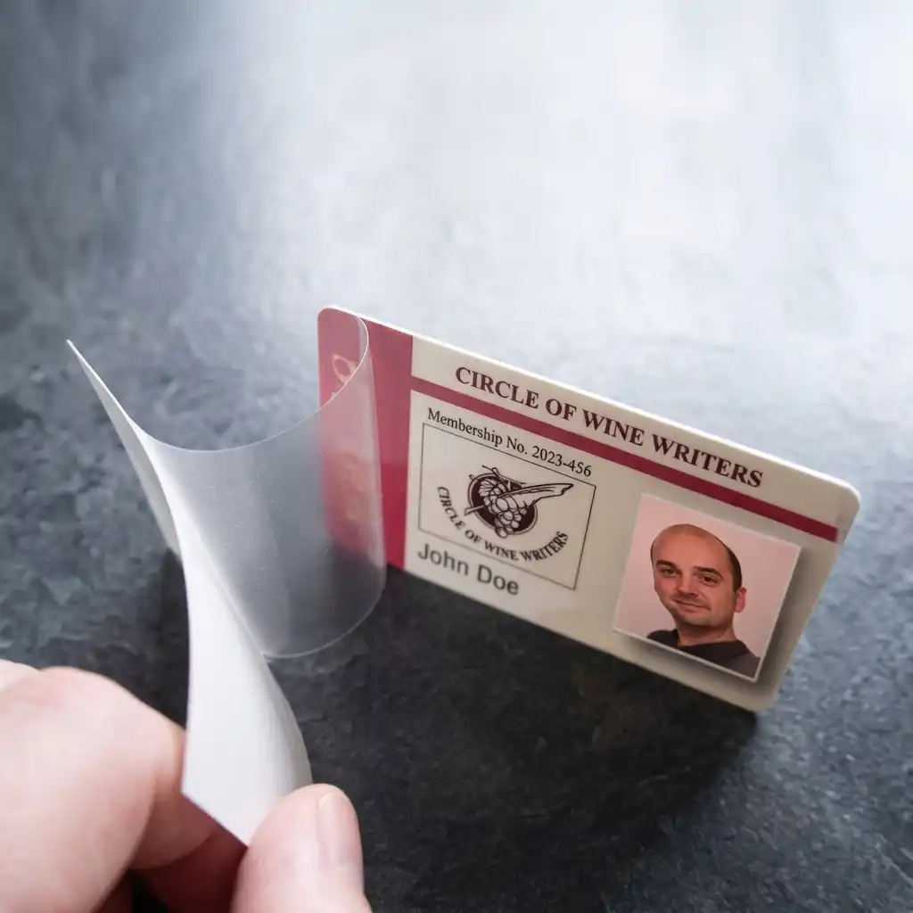 plastic cards with photoseals