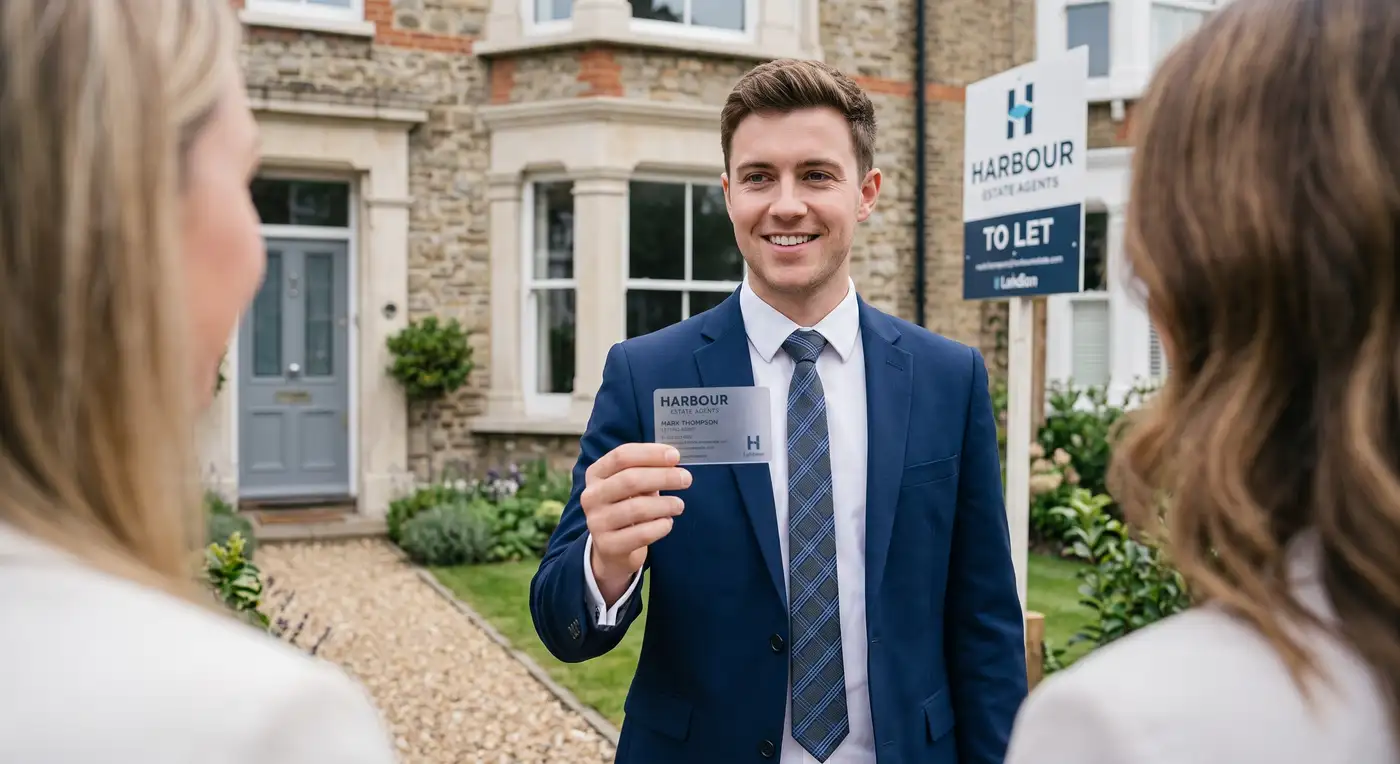 letting agent plastic business card example