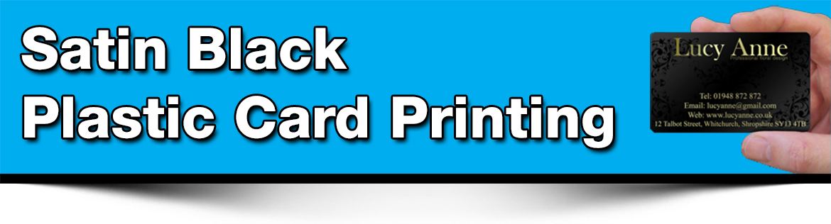 satin black plastic business cards