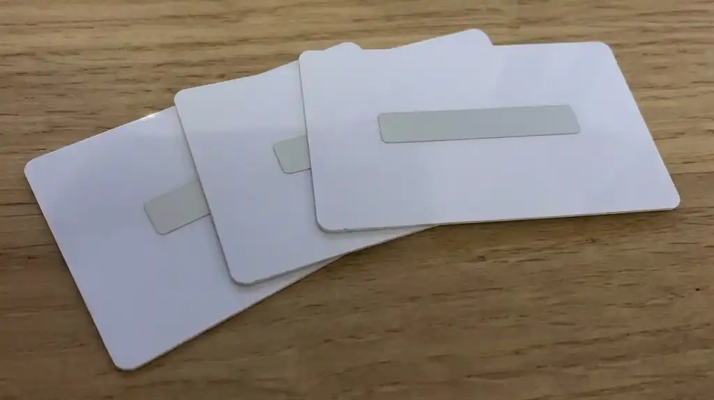 plastic cards with scratch off panels