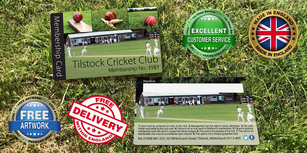 cricket club membership cards